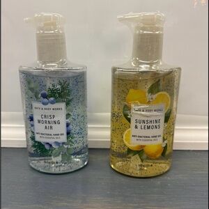 Bath & Body Works Crisp Morning Air and Sunshine & Lemons Hand sanitizer Gels